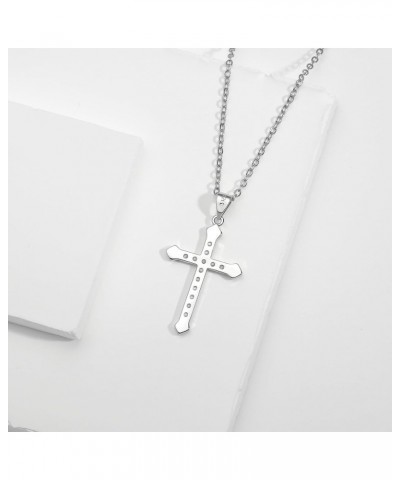 Cross Necklace for Women, Dainty 14K Gold Silver Plated Cross Pendants for Women, Cross Chain, Crystal Cross Necklace for Gir...