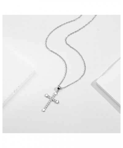 Cross Necklace for Women, Dainty 14K Gold Silver Plated Cross Pendants for Women, Cross Chain, Crystal Cross Necklace for Gir...