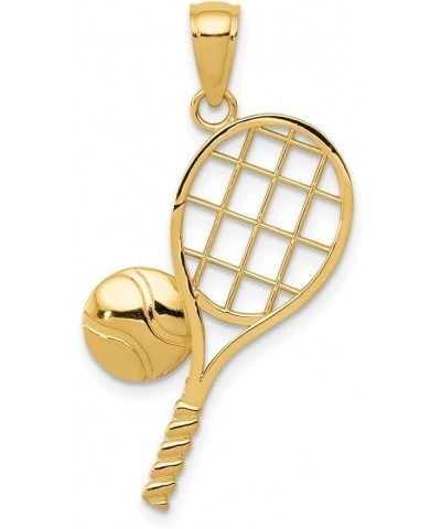 10k Diamond-Cut Tennis Racquet Charm $41.98 Bracelets