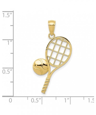 10k Diamond-Cut Tennis Racquet Charm $41.98 Bracelets