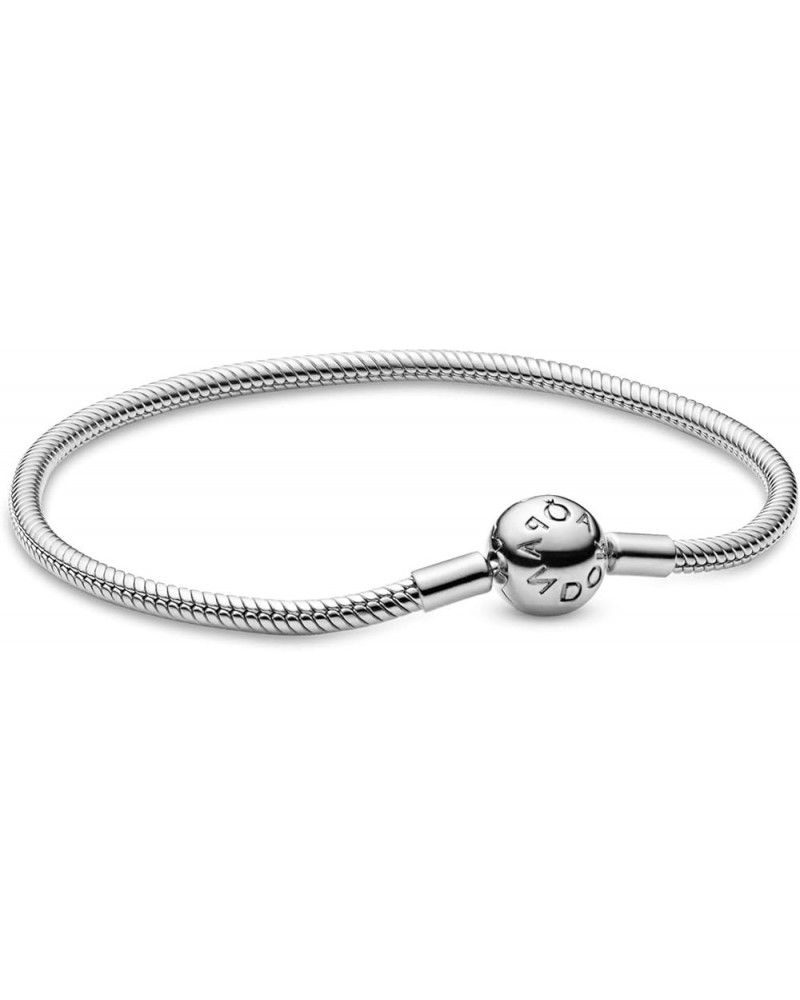 Heart Clasp Snake Chain Silver for Women 6.2 Inches Sterling Silver 6.2 Inches $24.99 Necklaces