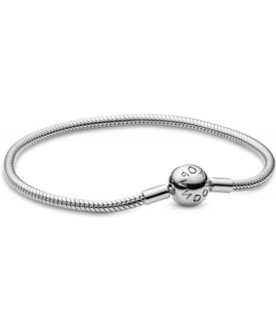 Heart Clasp Snake Chain Silver for Women 6.2 Inches Sterling Silver 6.2 Inches $24.99 Necklaces