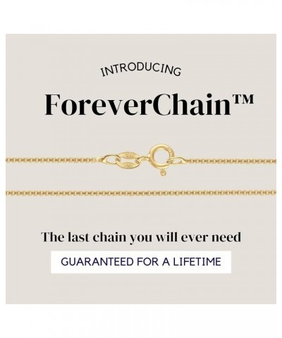 Italian 18K Gold Plated 925 Sterling Silver Diamond Cut Box Link Chain Necklace – for Women & Men with Spring Ring Clasp – Ma...