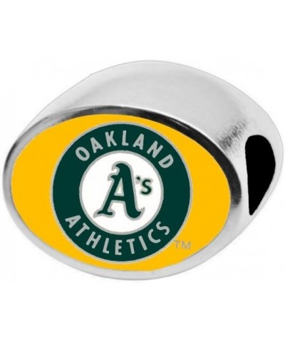 MLB Bead Fits Pandora Style Bracelets Oakland Athletics $18.85 Bracelets