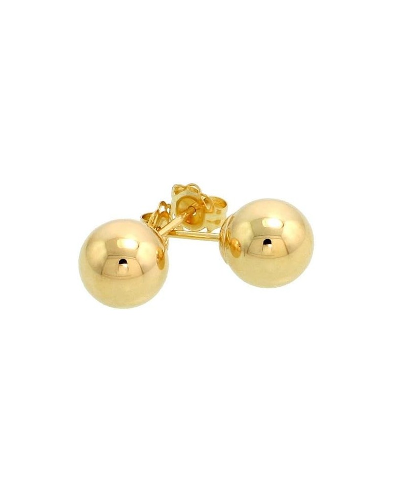 14k Yellow Gold 7mm Ball Earrings Studs $41.37 Earrings