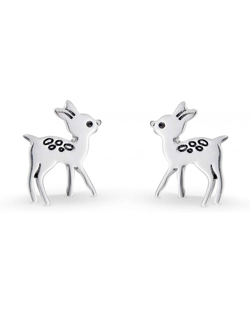 Jewelry Sterling Silver Deer Fawn Stud Earrings $12.22 Earrings