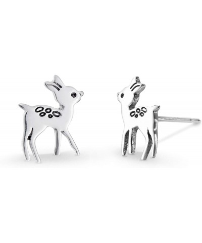 Jewelry Sterling Silver Deer Fawn Stud Earrings $12.22 Earrings