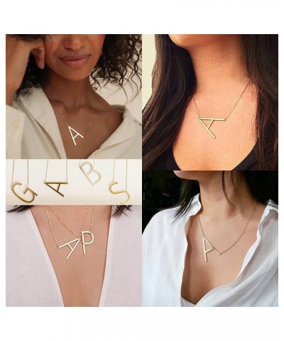 Initial Letters Necklace Initial Pendant Women Letters Necklaces for Women Gift A-Z Name Pendant Necklace from A-Z W $4.79 Ne...