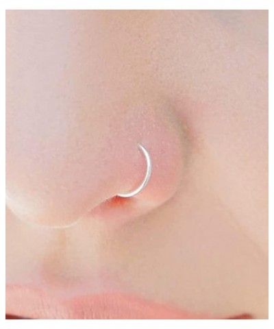 Double Nose Ring for Single Piercing Double Hoop Nose Ring for Single Piercing Double Nose Ring Hoop Double Loop Nose Ring Sp...