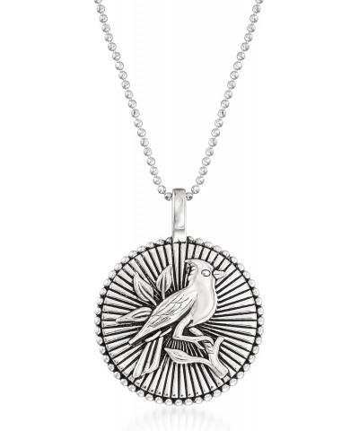 Sterling Silver Cardinal Disc Pendant Necklace. 18 inches $33.30 Necklaces