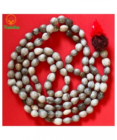 (Pack of 3) Rudraksha Mala, Kamal Gatta Mala (Lotus Seeds) & Original Vaijanti Mala White Bead Natural Himalaya 5 face Panch ...