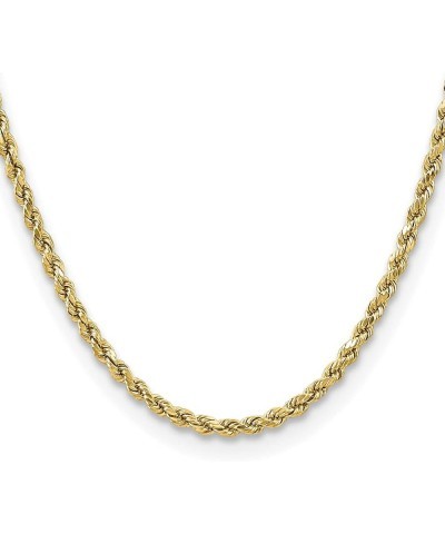 10k Yellow Gold 3.5mm Semi-solid Diamond Cut Rope Chain -16.0" 18.0" 20.0" 22.0" 24.0 20.0 Inches $150.04 Necklaces