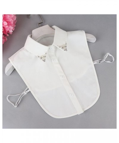 2PCS Fake Collar Detachable Dickey Collar Half Shirts Round Collar Blouse False Collar Faux Collar Top for Women Girls Outfit...