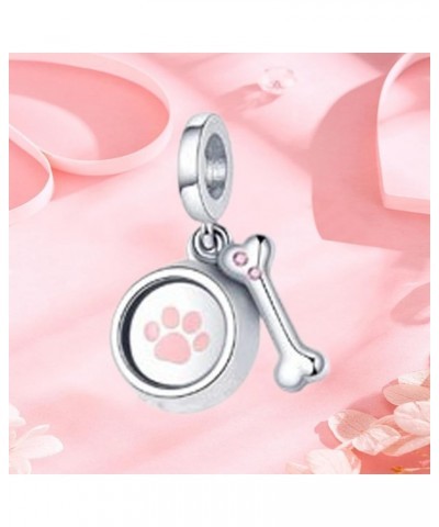 925 Sterling Silver Love Family Charms for Charms Bracelets Women Girls Valentine's Day Mother's Day Jewelry Gifts Dog Bones ...