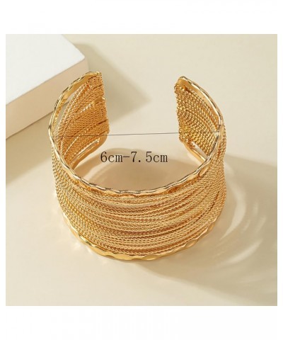 Gold Cuff Bracelets for Women Cuff Bangle Bracelets Irregular Bangle Bracelet Wide Chunky Cuff Bracelet Metal Heart Bracelets...