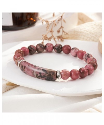 8mm Natural Stone Bracelet Gifts for Mom Grandma, 30 50th Birthday Gifts for Women Mother's Day Valentine's Day Christmas Gif...