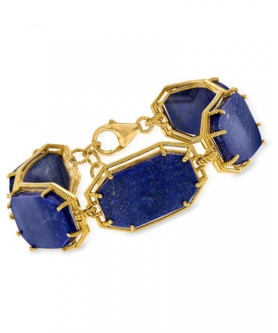 Lapis Bracelet in 18kt Gold Over Sterling. 7 inches $128.70 Bracelets