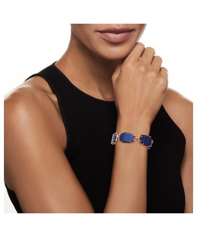 Lapis Bracelet in 18kt Gold Over Sterling. 7 inches $128.70 Bracelets