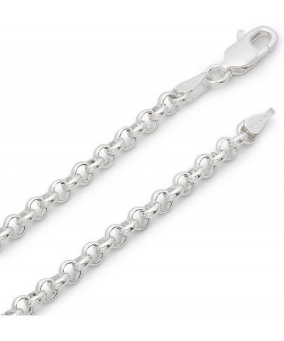 1mm-5mm Solid .925 Sterling Silver Round Rolo Chain Necklace or Bracelet 20.0 Inches 3.2mm Necklace $31.89 Necklaces