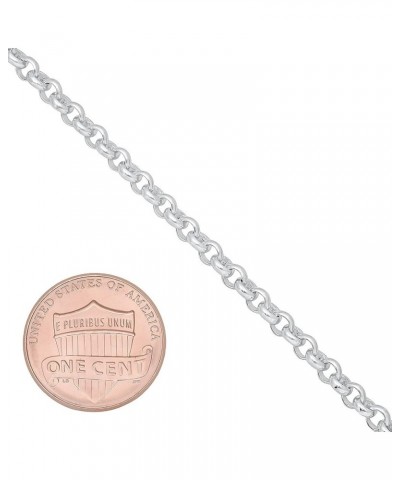 1mm-5mm Solid .925 Sterling Silver Round Rolo Chain Necklace or Bracelet 20.0 Inches 3.2mm Necklace $31.89 Necklaces