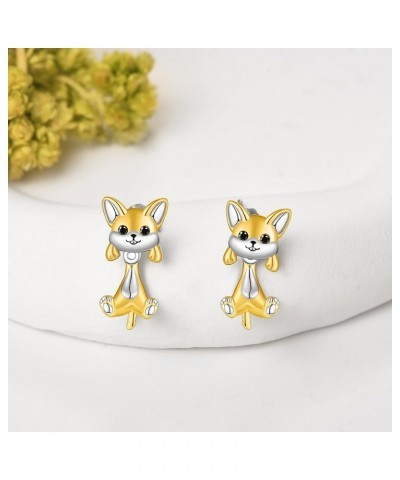 French Bulldog Stud Earrings for Women 925 Sterling Silver Chihuahua Earrings for Girls Dog Jewelry Gifts for Her Him Chihuah...