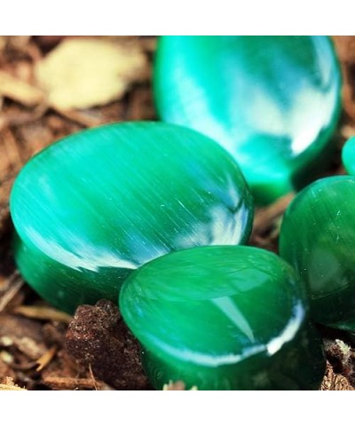 Natural Green Cat's Eye Stone Double Flared Tear Drop Plugs, Sold as a Pair 14mm (9/16") $10.55 Body Jewelry