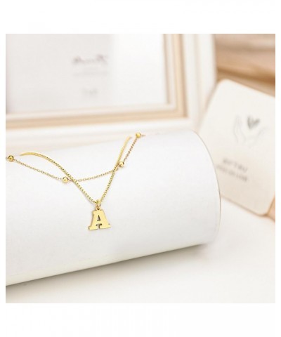 Layered Initial Necklaces for Women Girls - 14K Gold Plated Initial Necklaces | Layered Initial Letter Necklaces | Gold Initi...