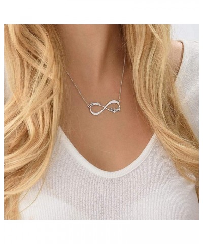 Personalized Infinity Name Necklace with 1-8 Names Custom Name Necklaces Family Engraved Any Name Promise Necklaces for Women...