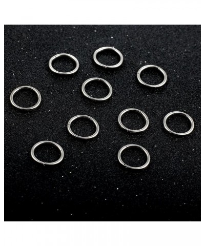 10 PCS 16G Seamless Septum Nose Piercing Rings Segment Tragus Hoop Rings 316 Stainless Steel Helix Ring Stack Clickers Ear Pl...