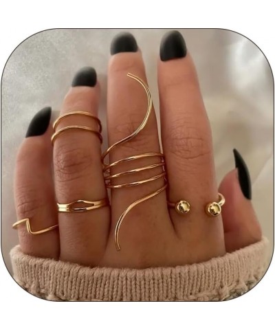 9-15PCS Knuckle Stacking Rings Set for Teen Girls Gifts Crystal Rhinestone Finger Statement Ring Sets Vintage Snake Knot Mid ...