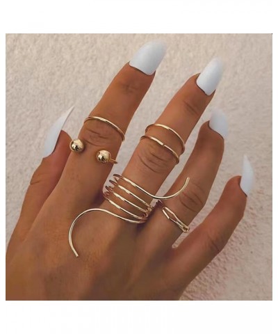 9-15PCS Knuckle Stacking Rings Set for Teen Girls Gifts Crystal Rhinestone Finger Statement Ring Sets Vintage Snake Knot Mid ...