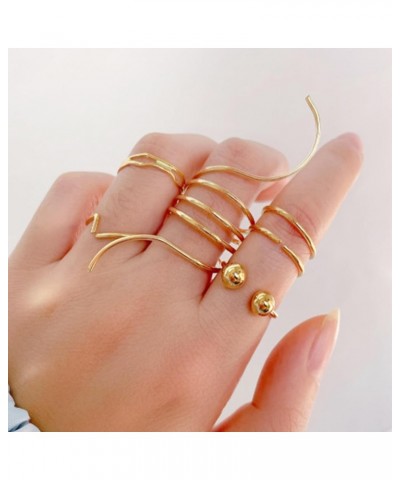 9-15PCS Knuckle Stacking Rings Set for Teen Girls Gifts Crystal Rhinestone Finger Statement Ring Sets Vintage Snake Knot Mid ...