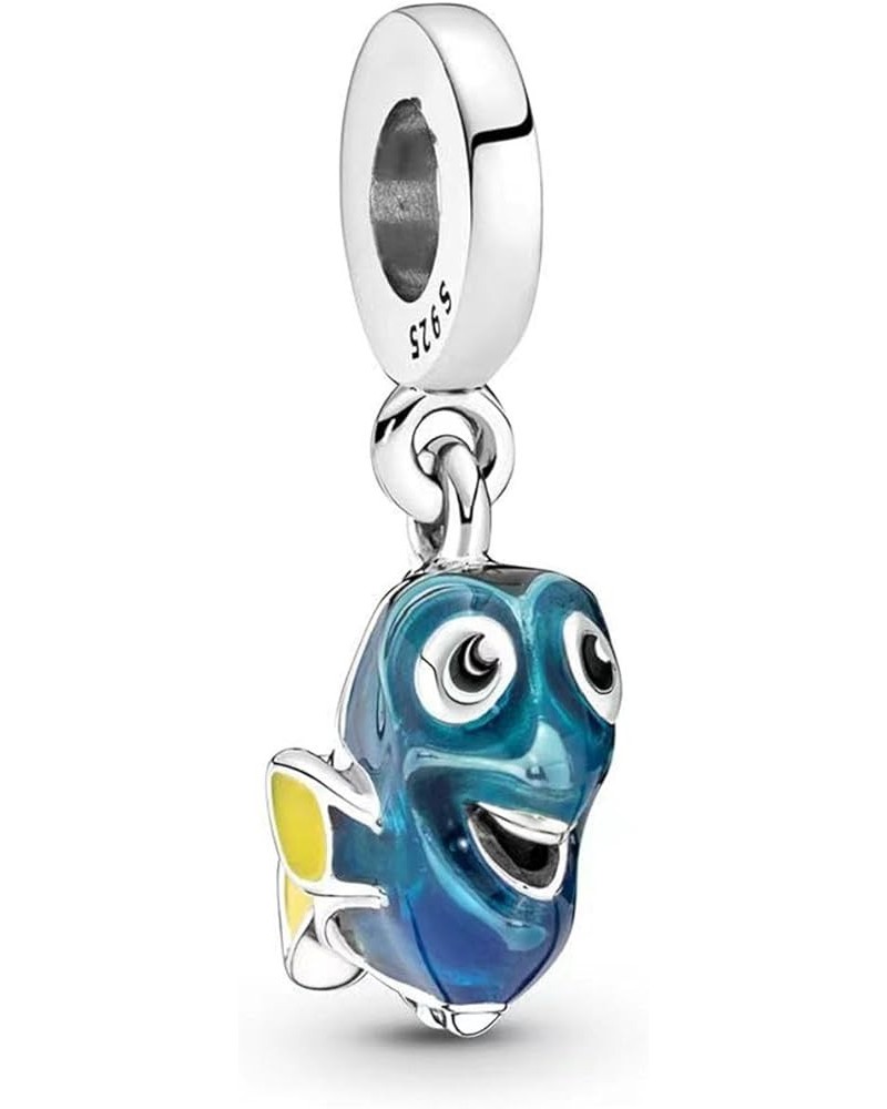 Film Cartoon Characters Charms for Women Beads Dangle Bracelet Necklace 925 Sterling Silver with 5A Cubic Zirconia,Mother's D...