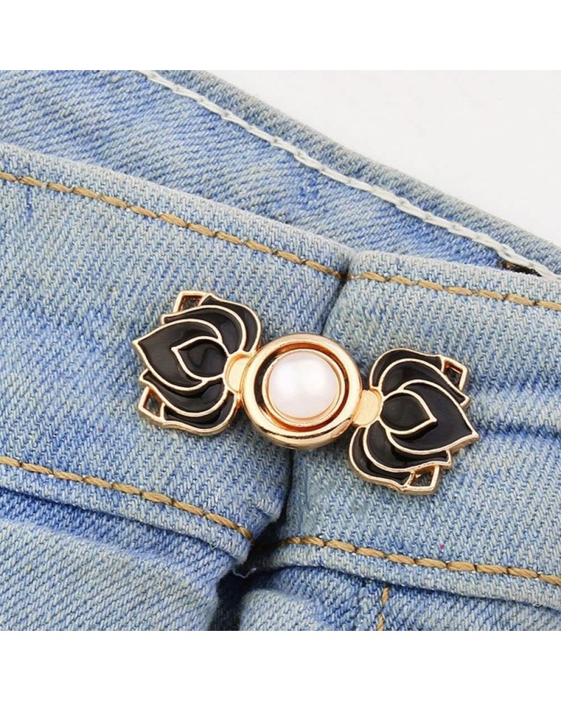 Retro Waist Adjustment Pins, Elegant Tightening Waistband Pin Brooches Anti-Exposure Brooches, Trendy Jeans Buckles Garment A...