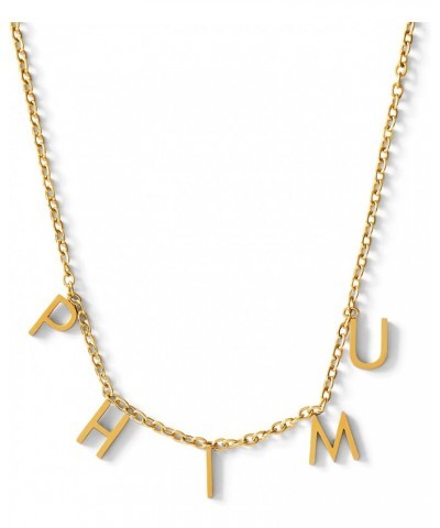 Phi Mu Necklace — PM Name Necklace, 18K Gold Plated Sorority Gifts Necklace, Long-Lasting Phi Mu Gifts for Women $11.00 Neckl...