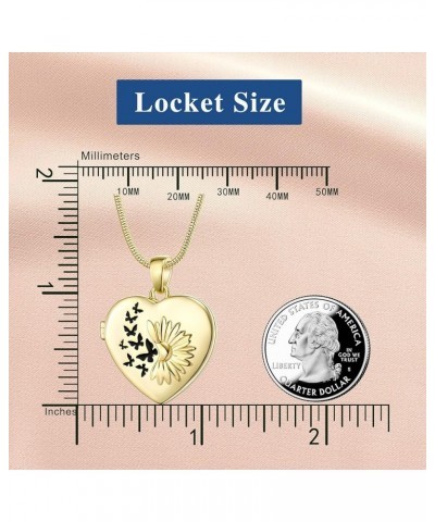 Personalized Locket Necklace that Holds Pictures, Lockets Necklaces Customize Photo Picture Pendant Jewelry Mothers's Day Gif...