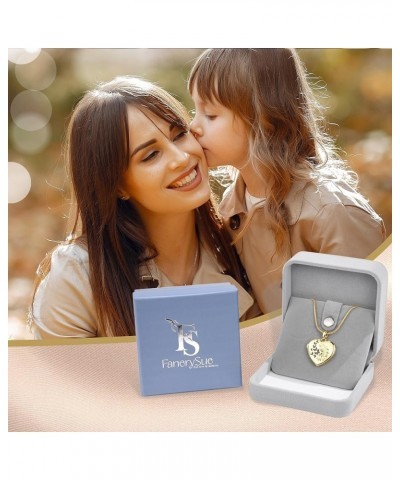 Personalized Locket Necklace that Holds Pictures, Lockets Necklaces Customize Photo Picture Pendant Jewelry Mothers's Day Gif...