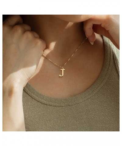 Gold Initial Necklaces for Women Girls,Dainty 14K Real Gold Plated Letter Necklace Small Initial Pendant Choker Necklace Pape...