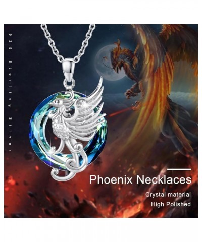 Phoenix Jewelry for Women 925 Sterling Silver Nirvana Rebirth Phoenix Necklace Phoenix Earrings Animal Amulet Jewelry Birthda...