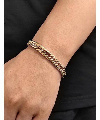 925 Sterling Silver Cuban Bracelets 5/8mm Silver Bracelets for women Cuban Link Bracelet for men 6.5-9 Inches Gold 8mm 7 $12....