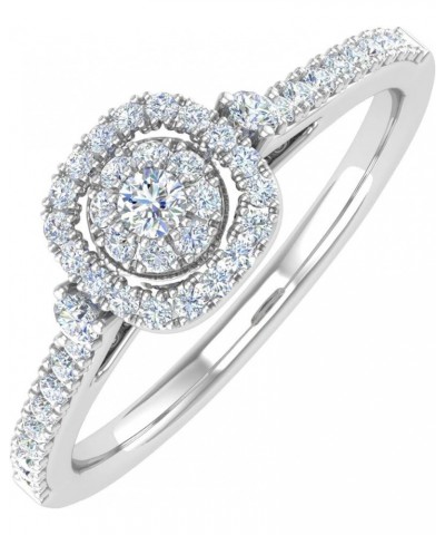 1/4 Carat Diamond Engagement Rings in 10K Solid Gold White Gold $78.37 Rings