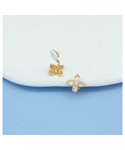 Sparkly Clip on Stud Earrings for Girls Women, Clear Cubic Zirconia Non-Pierced Earrings $8.84 Earrings