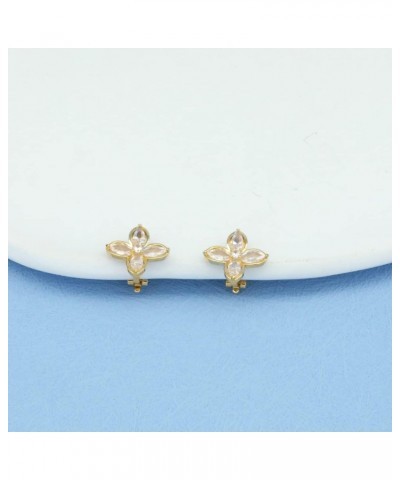 Sparkly Clip on Stud Earrings for Girls Women, Clear Cubic Zirconia Non-Pierced Earrings $8.84 Earrings