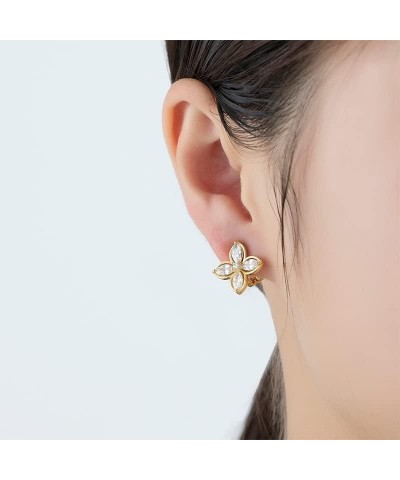 Sparkly Clip on Stud Earrings for Girls Women, Clear Cubic Zirconia Non-Pierced Earrings $8.84 Earrings