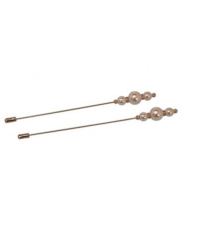 Hat Pins - with Pearl – Elegant Hair Pin – Stick Pin/suit pin for men/women (2 pins) 2 Count (Pack of 1) $8.83 Brooches & Pins