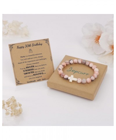 Birthday Gifts for Women Girls Natural Stones Bracelets 13 16 18 21 30 40 50 60 70 80 Year Old Happy Birthday Gifts for Girls...