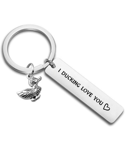 Gift for Boyfriend I F*cking Love You Cute Duck Pun Keychain I Ducking Love You Valentine's Day Ducking Keychain $10.56 Pendants