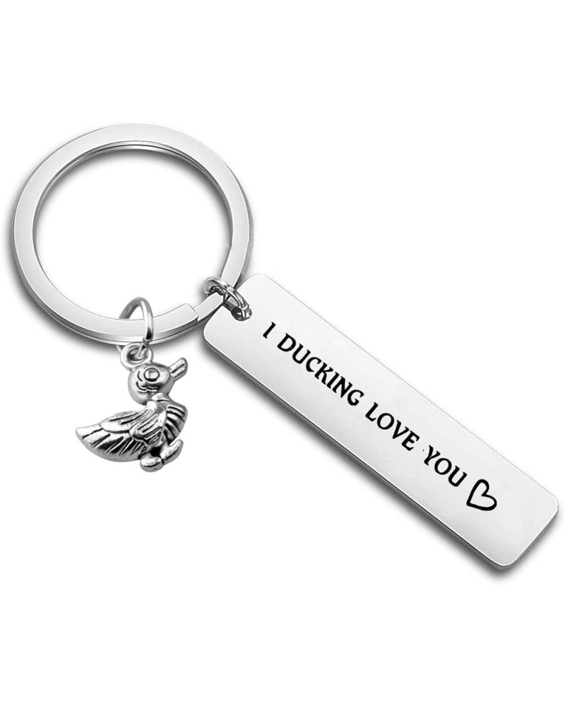 Gift for Boyfriend I F*cking Love You Cute Duck Pun Keychain I Ducking Love You Valentine's Day Ducking Keychain $10.56 Pendants