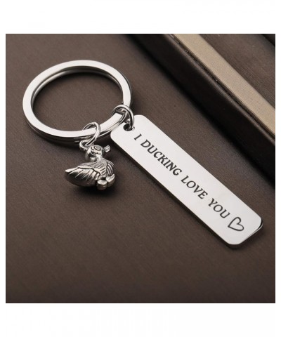 Gift for Boyfriend I F*cking Love You Cute Duck Pun Keychain I Ducking Love You Valentine's Day Ducking Keychain $10.56 Pendants