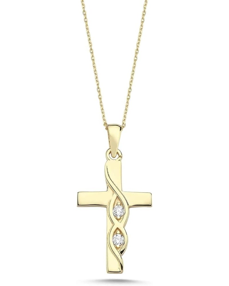 100% 14k Pure Gold Necklaces - Non Tarnish Cross Necklace for Women, Men, Boys, Girls or Kids | Dainty Charm Pendant Jewelry ...